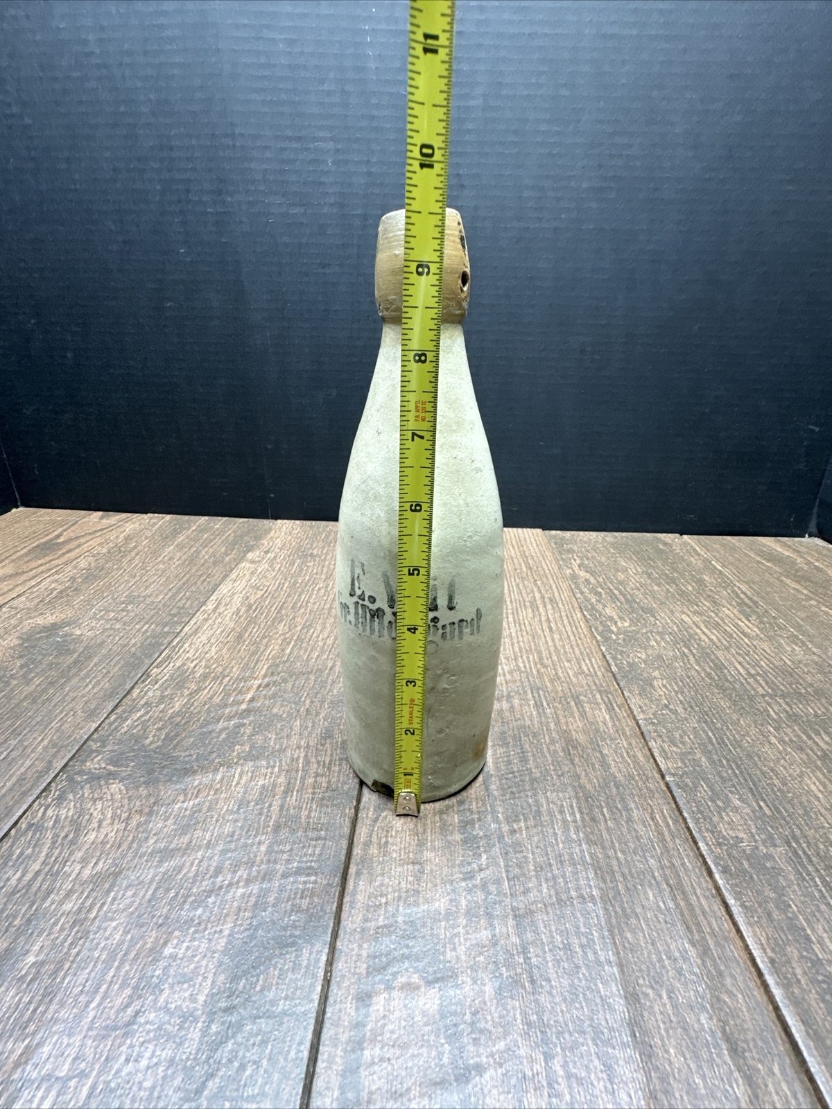 Vintage Glazed E.VEIL STONWARE BOTTLE