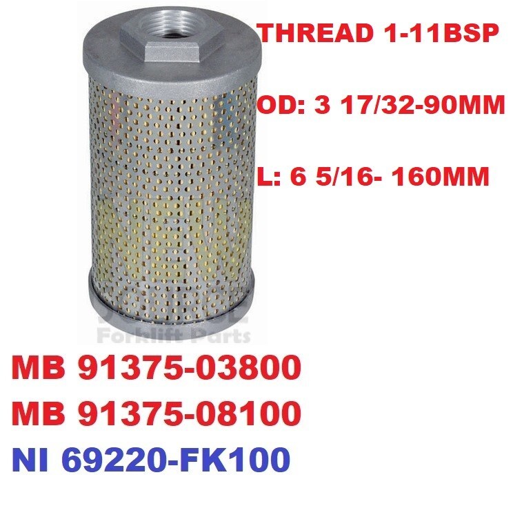 91375-03800 MITSUBISHI 69220-FK100 FOR NISSAN HYDRAULIC FILTER FH069