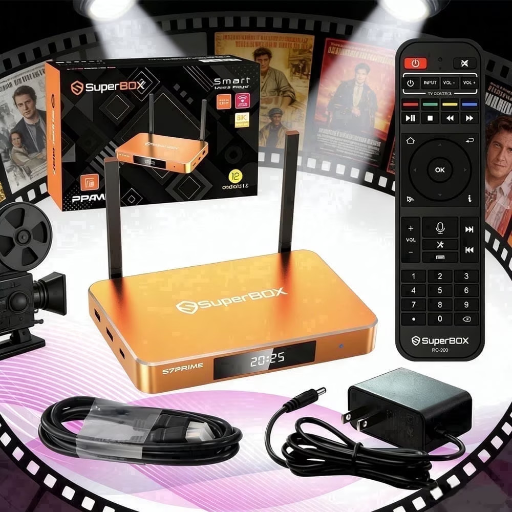 SuperBox Media Streaming S7 PRIME 6K UHD | Android 12 | 128GB | Time Shift-7 DAY