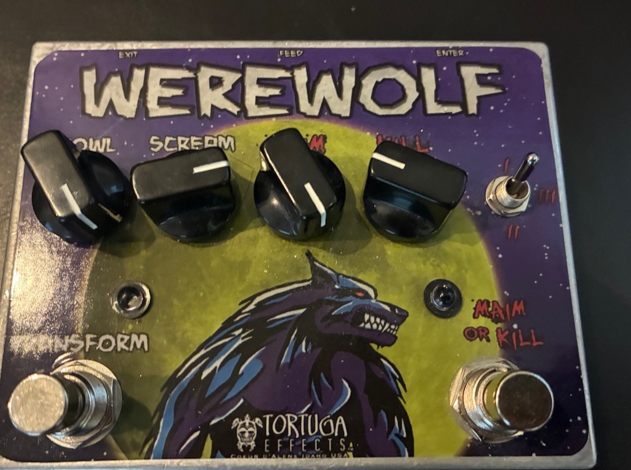 Tortuga Effects Werewolf Over-Stortion Guitar Pedal Mint w/ Original Box S/N 176