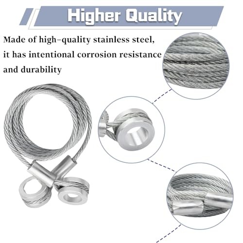 2-Pack Hood Strut Control Cable for HLK2047 - Precise Fit Hood Release Latch