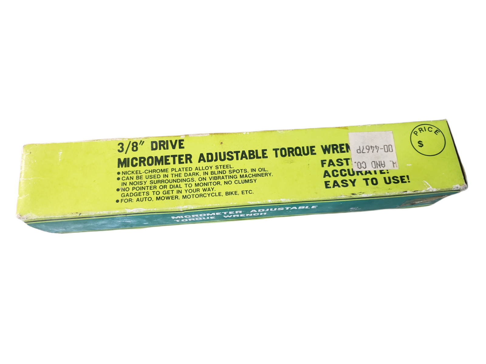 3/8" Miccrometer Adjustable Torque Wrench Vintage