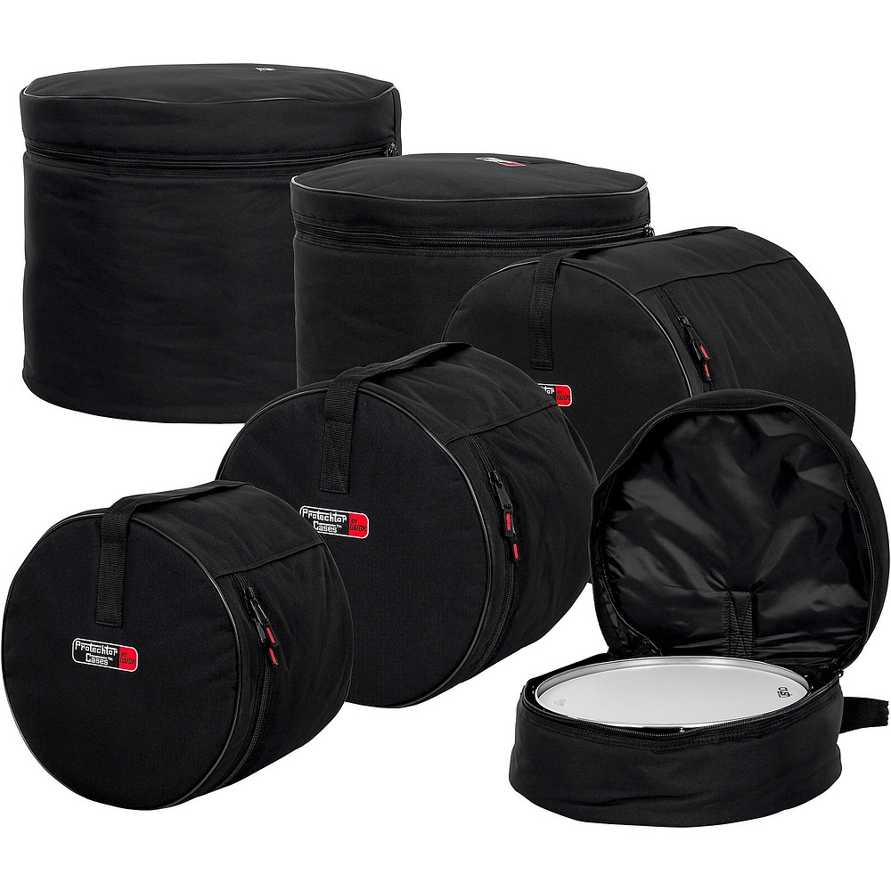 Gator GPStandard100 Padded 5Piece Standard Drum Bag Set Black