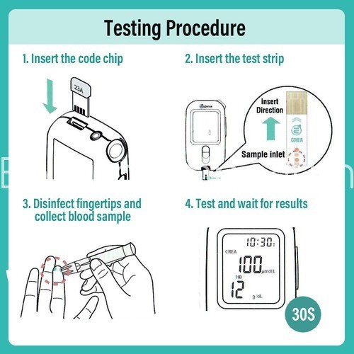 Multifunctional Blood Creatinine Meter with 25pcs Creatinine Test Strips
