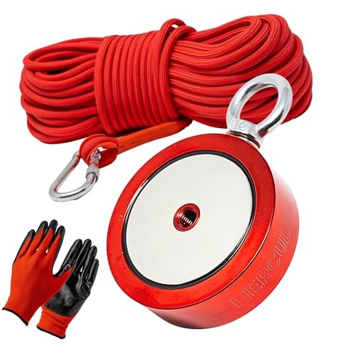 2000 lbs Double Sided Fishing Magnet Kit with 2000 LBS Double Side Magnet Kit