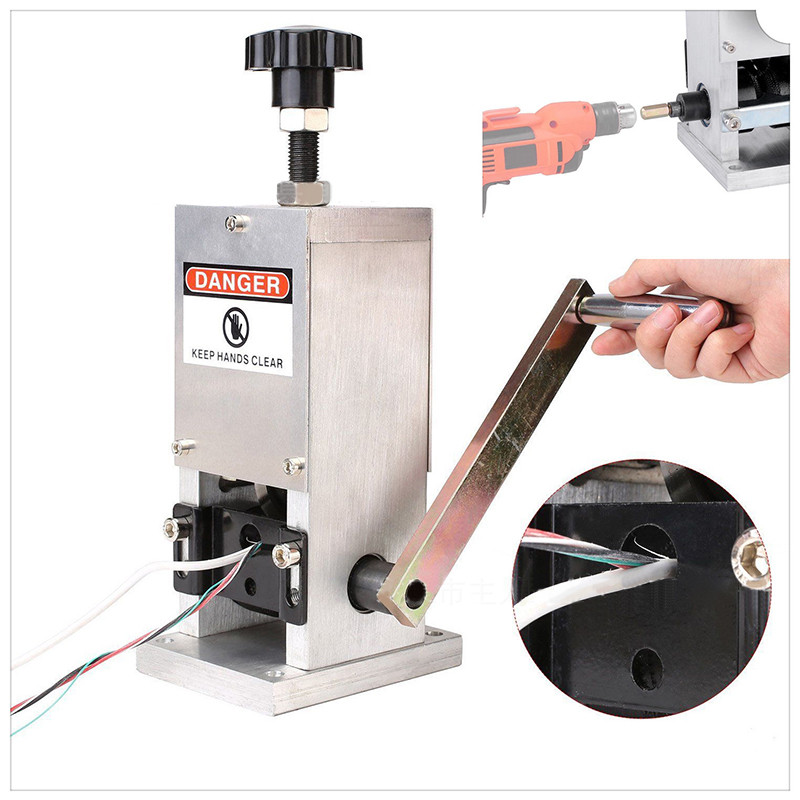 Hand Crank Wire Stripper for Scrap Cable Recycling 1.5-25mm