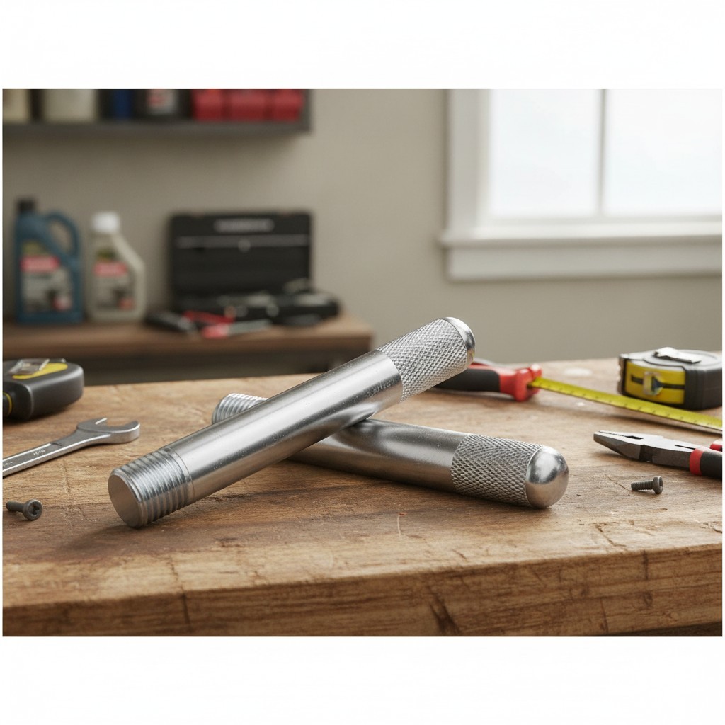 Silver Wheel Alignment Pin Tool - M14x1.5 - Perfect for Easy Wheel Installations