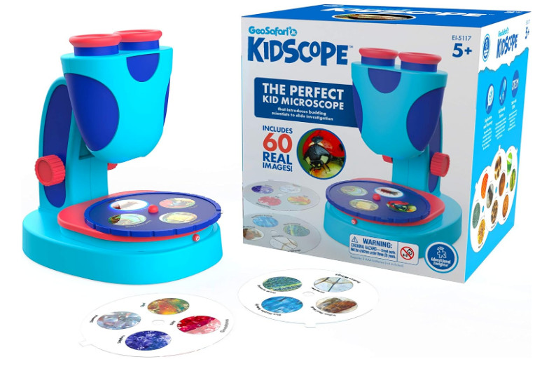 Microscope STEM Toy Science Toys Young Scientist Real Images 3x Zoom Fun Learn
