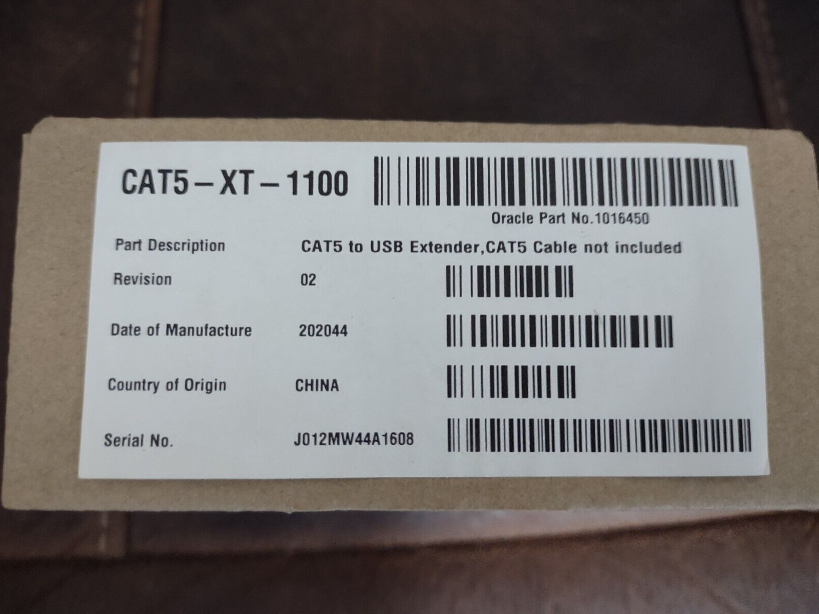 Smart Technologies CAT5-XT-1100 CAT 5 CAT5 to USB Extender 1016450
