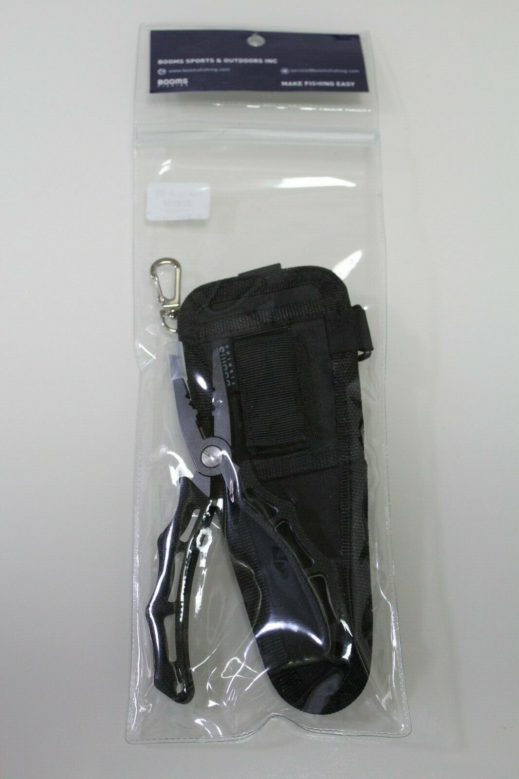 Booms 6" Fishing Pliers Stainless Steel with sheath and Coiled Lanyard NEW