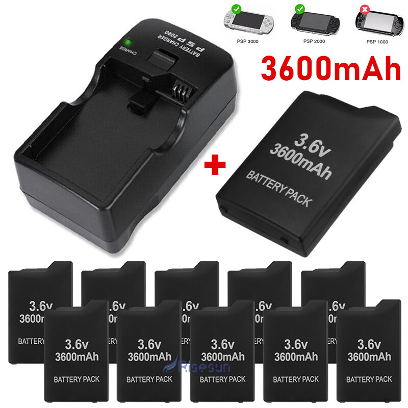 Battery Backup For PSP 3.6V Real 3600mAh PSP 2000 2001 PSP 3000 3001 / Charger