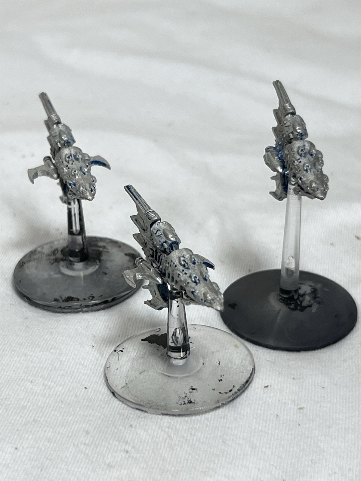 Battlefleet Gothic Eldar Aconite Frigate x3 - Stripped  - Assembled GW