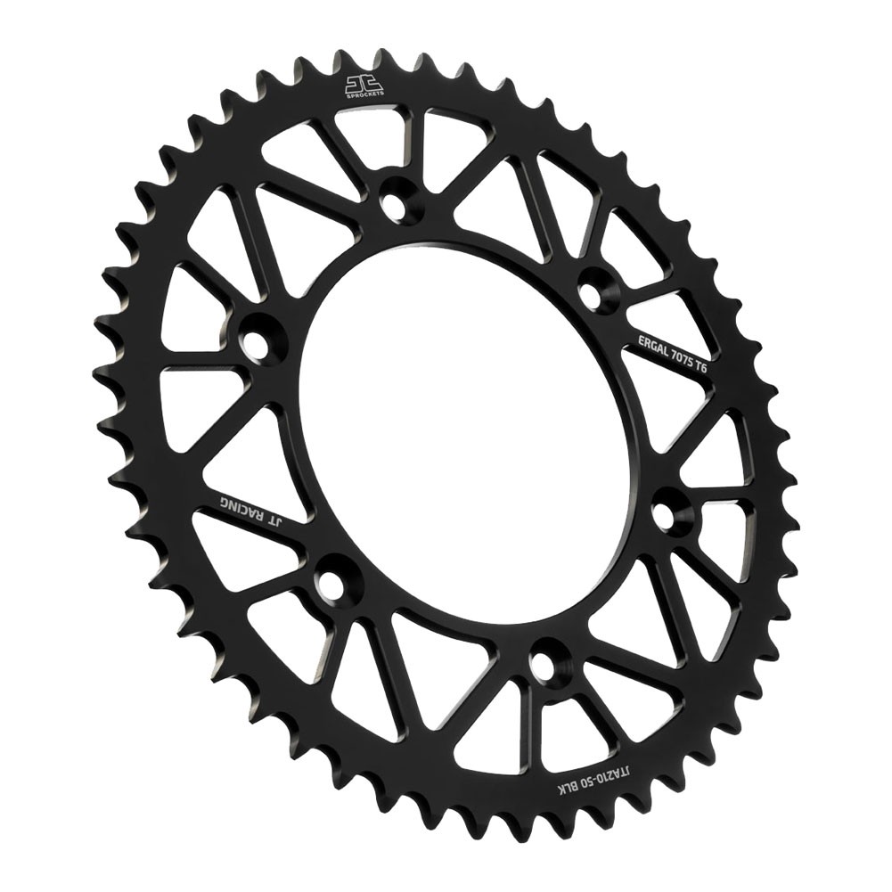 JT Racelite Aluminum Rear Sprocket 50 Tooth Black For HONDA CRF250R 2004-2023