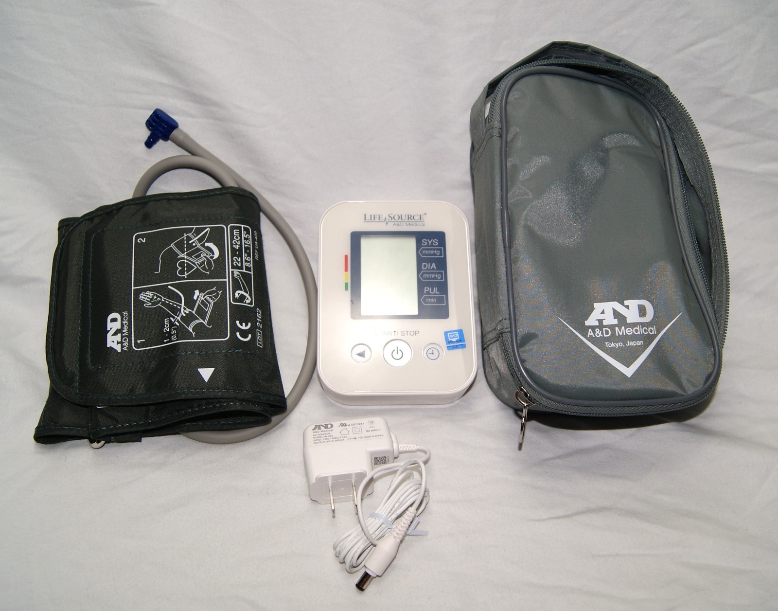 A&D Medical Blood Pressure Monitor Upper Arm UA-651W-AC Medium 9.0"-14.6"