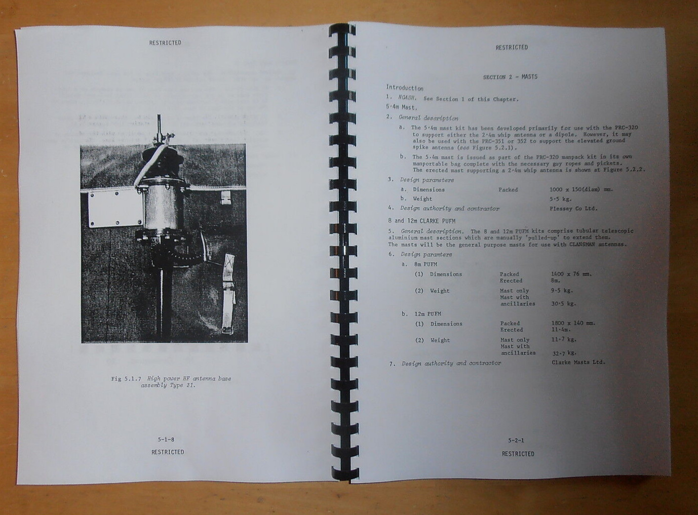 Clansman Radio Reference handbook. Army radio Army code 61004 Land Rover Series