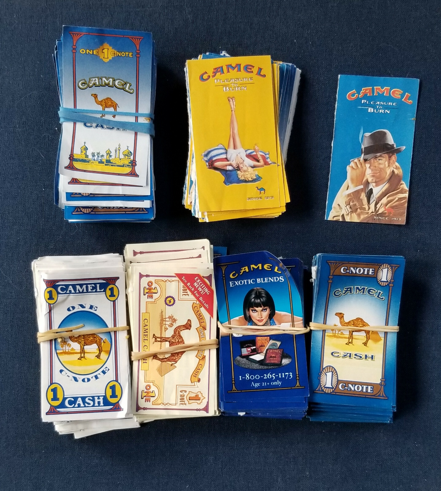 Camel Cigarettes Camel Cash Bundles of 100 C Notes Mini 1997-2003