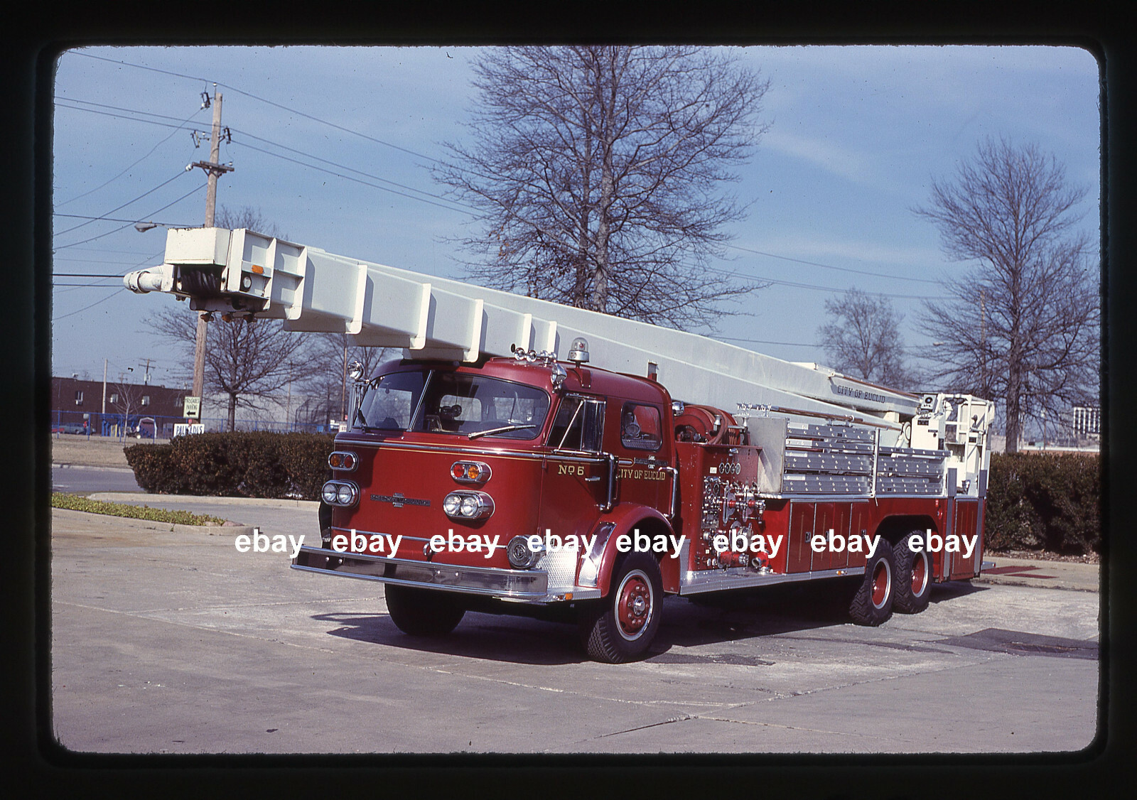 Euclid OH 1969 American La France 90' Aerochief Fire Apparatus Slide