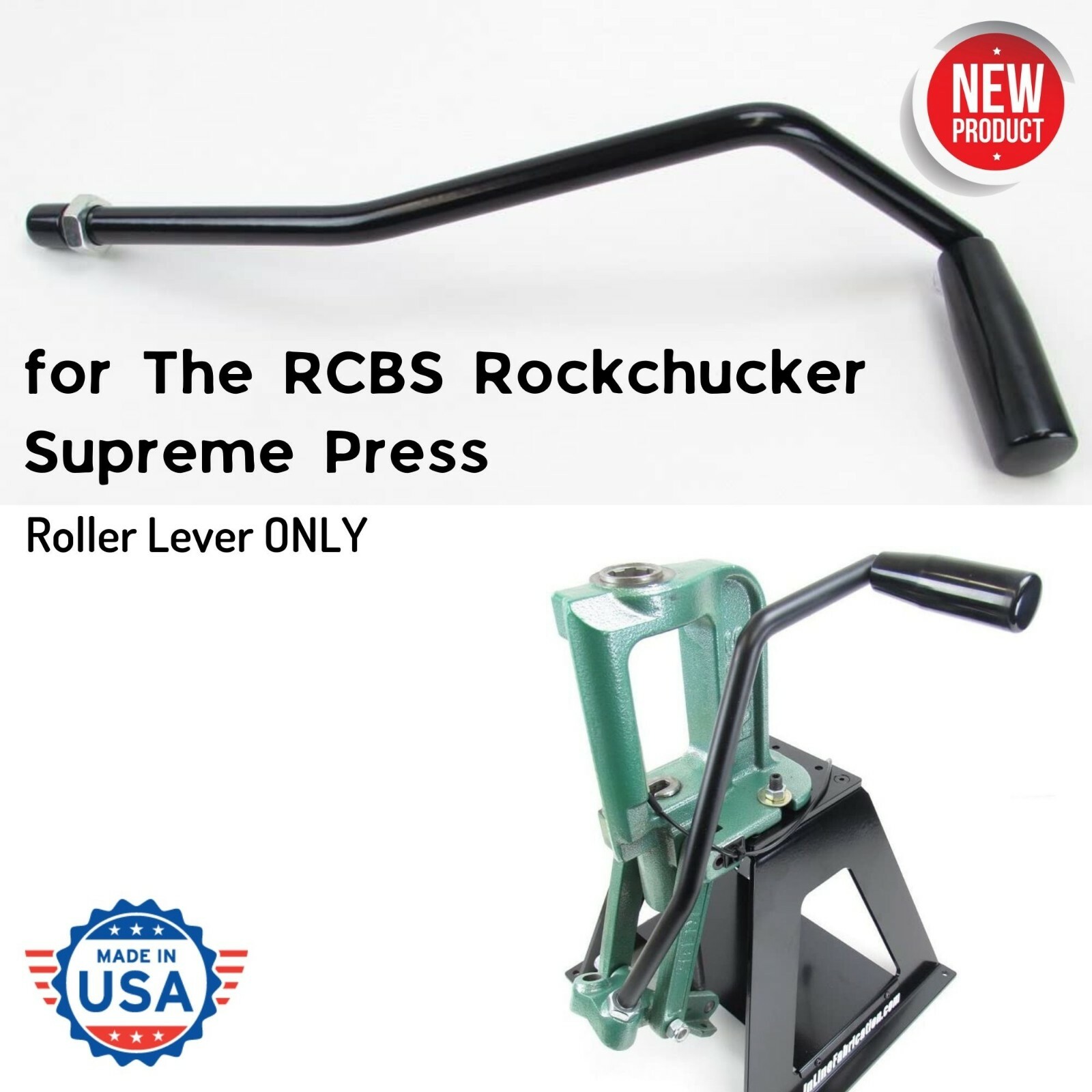 Roller Lever for RCBS Rockchucker Supreme Press Reloading Bench Seating Primers