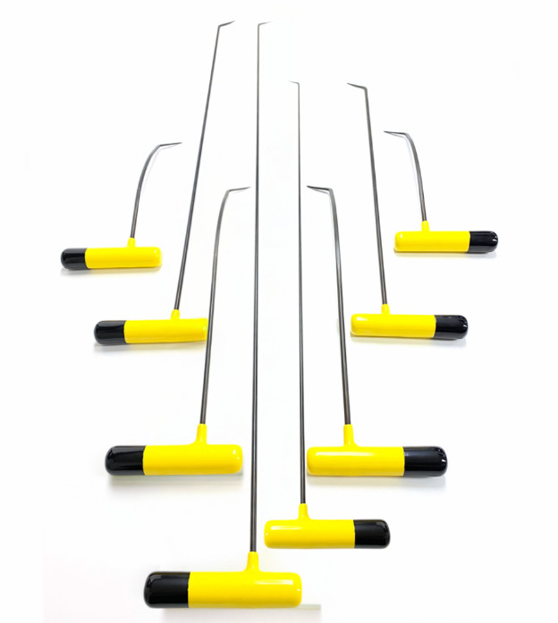 Gulhane Set 8-Piece Spring Steel PDR Tool Set with Sharp Ends