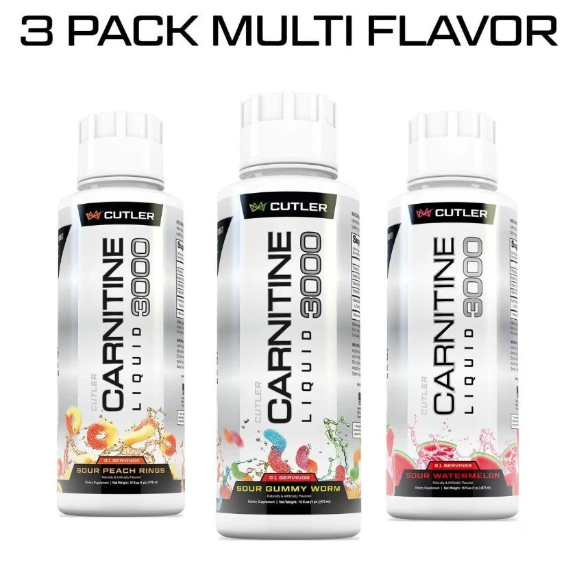 Cutler Nutrition Liquid Carnitine 3000 for Energy and Recovery Support Dietary -