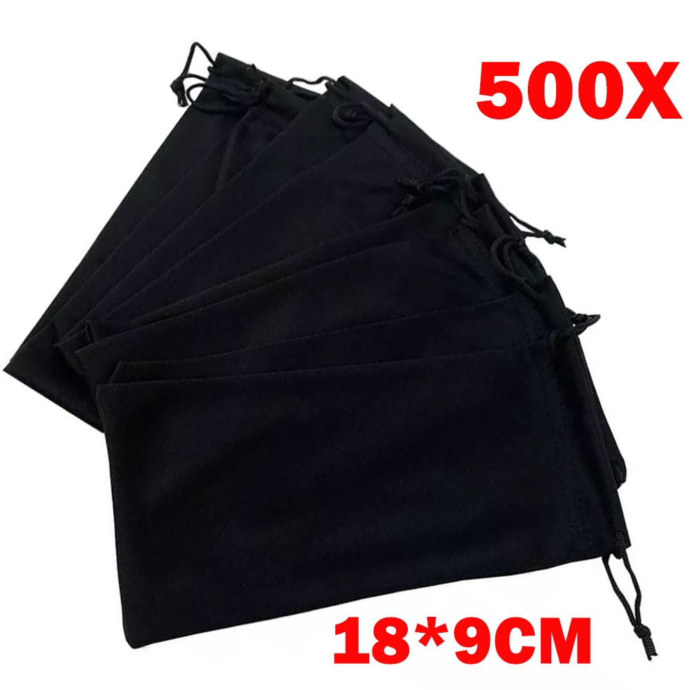 500x 18cm*9cm Micro Fiber Sunglasses Carrying Pouch Soft Case Glasses Bag HOT