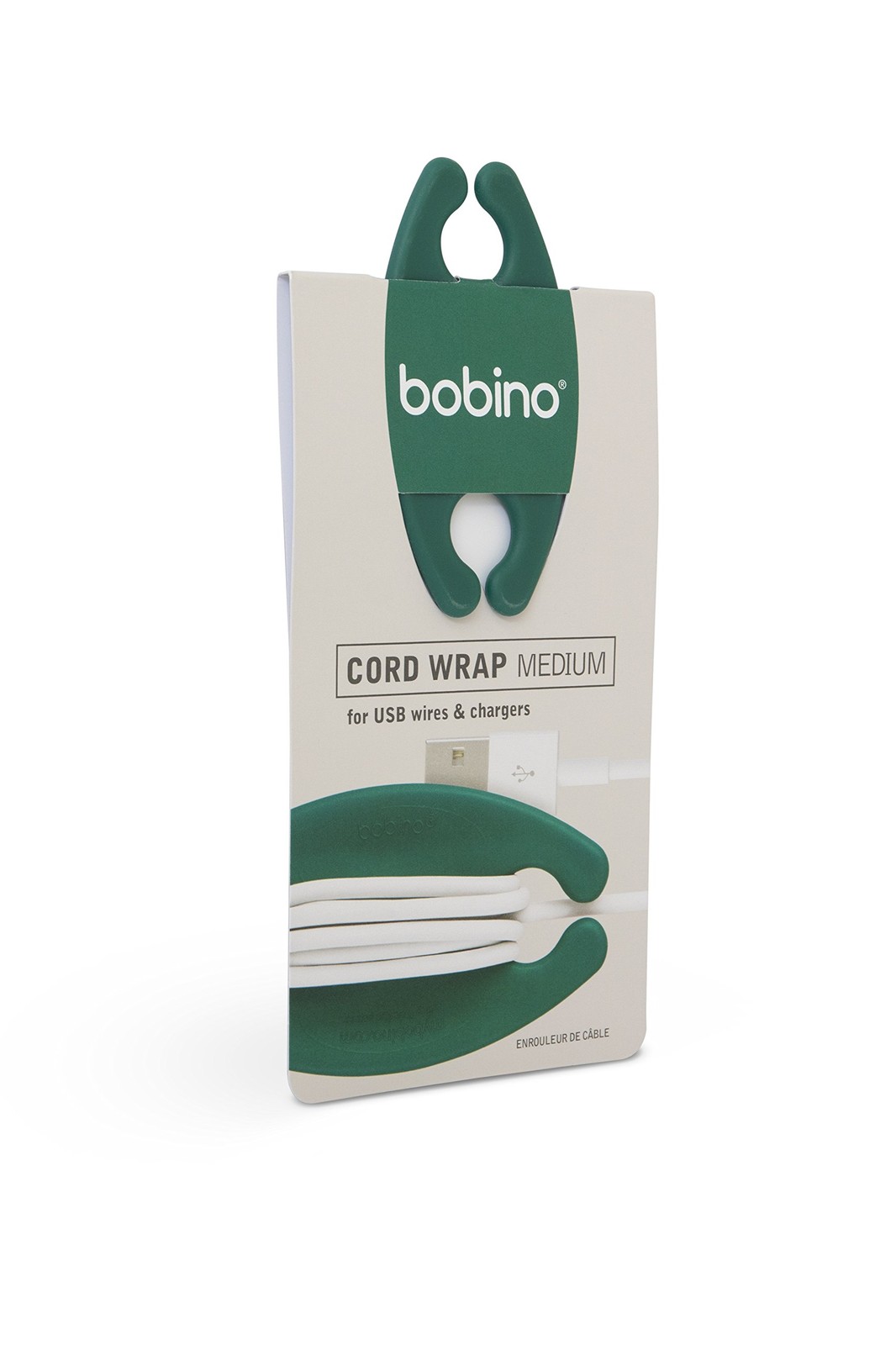 Bobino Cord Wrap - Medium - Emerald - Stylish Cable and Wire ys/m,