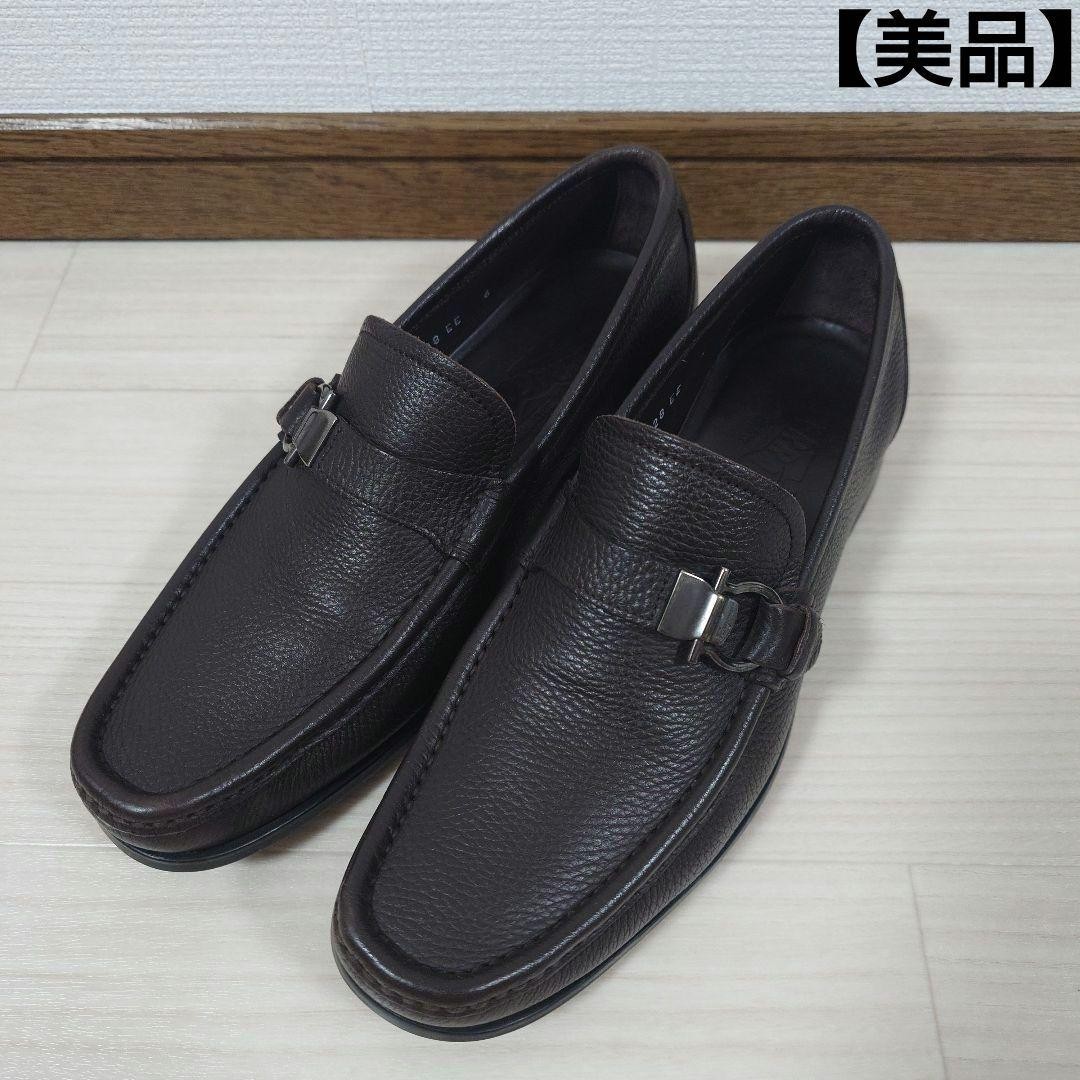 Ferragamo Dress Shoes Men 6.5US Leather Brown 6Ee Limited Edition VHTF Designer