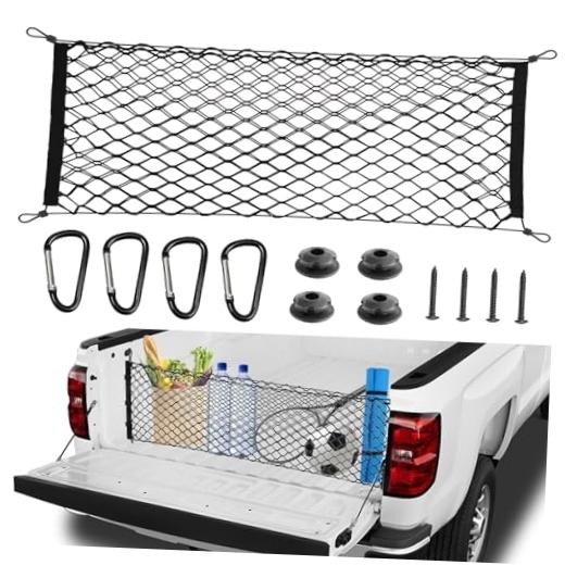 BAILALIBO Cargo Net for Pickup Truck Bed, Adjustable 50x18inch Envelope Style