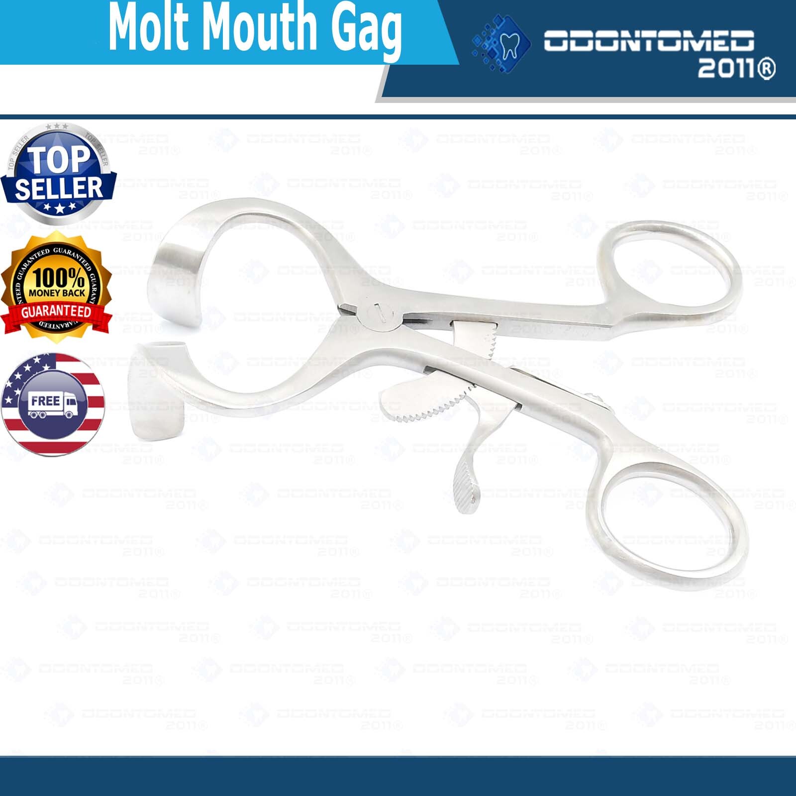 ODM Molt Mouth Gag 5'' Surgical Instruments Or Grade