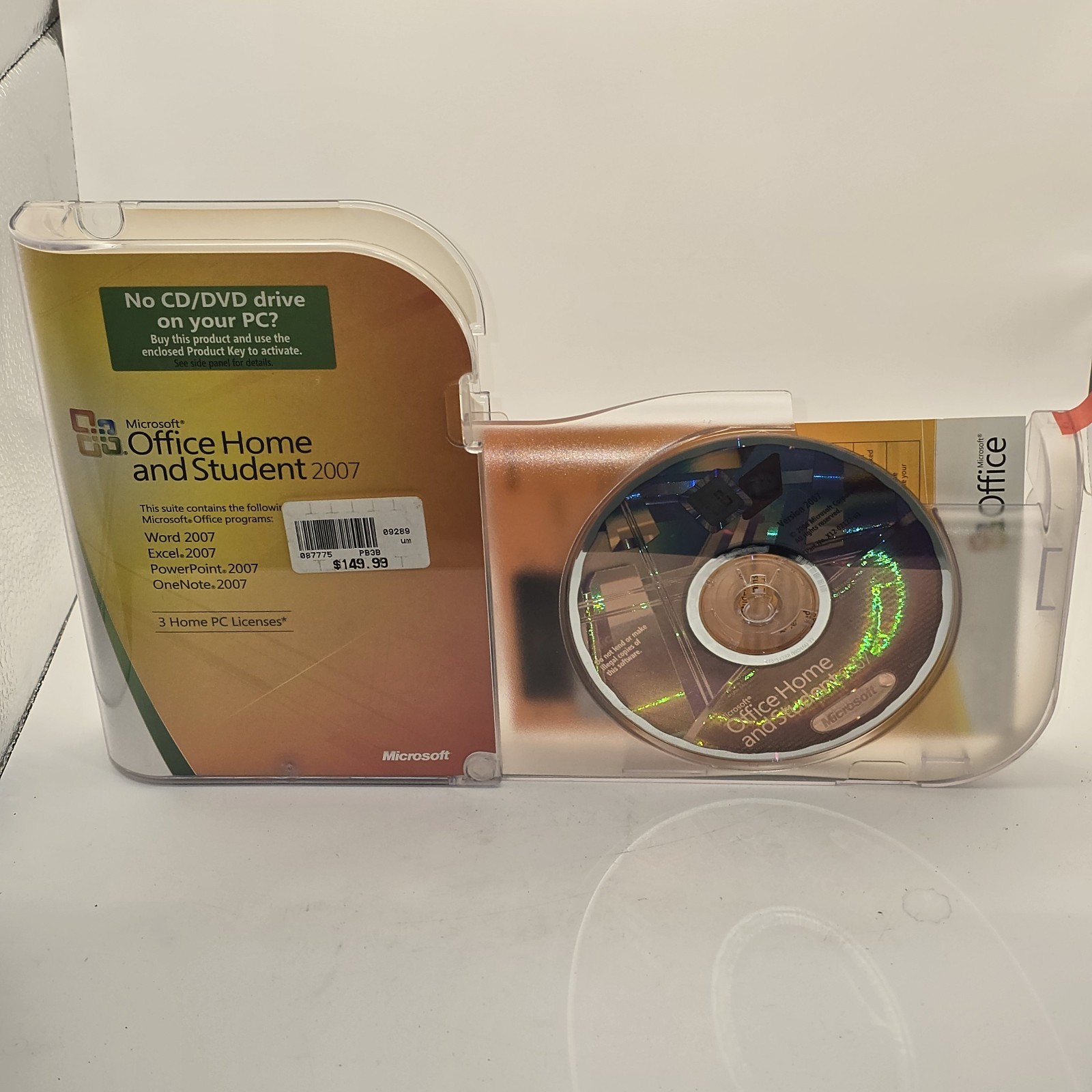 Microsoft Office Home And Student 2007 With CD Product Key for 3 PC
