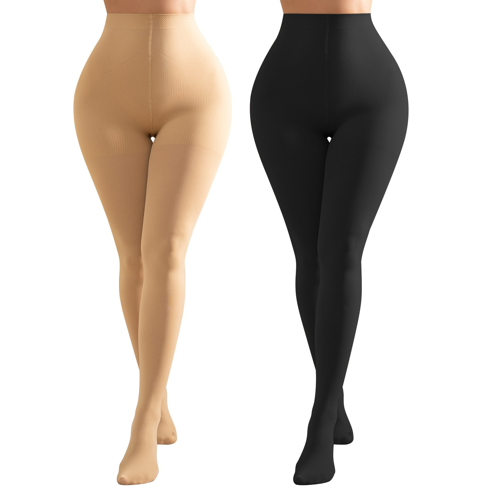 Compression Pantyhose for Women Shaping Tights15-20mmHg Support Opaque Stockings
