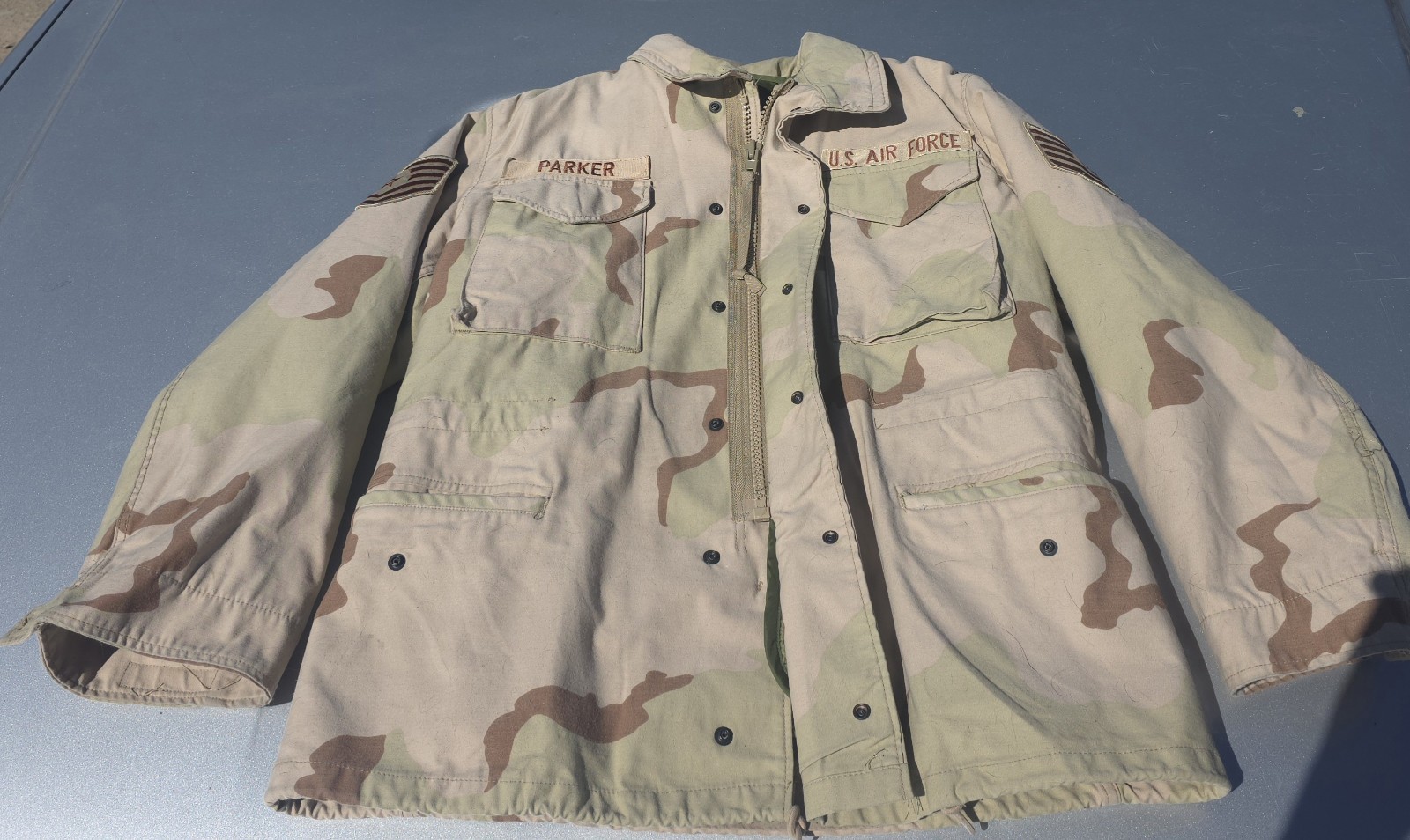 US Air Force Desert Storm Camouflage Jacket,Button Shirt and Pants Set Original!