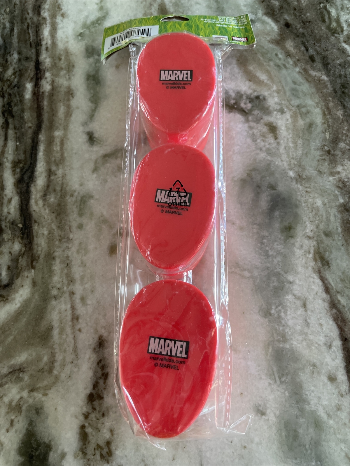 Marvel Ultimate Spider-Man Treat Container 3 Count, New In Original Package