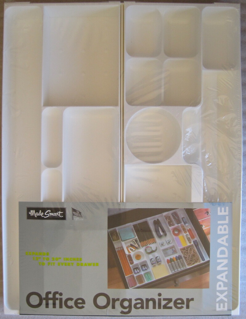 Pair (2) NEW! Made Smart Expandable Home or Office Drawer Organizers - NICE!