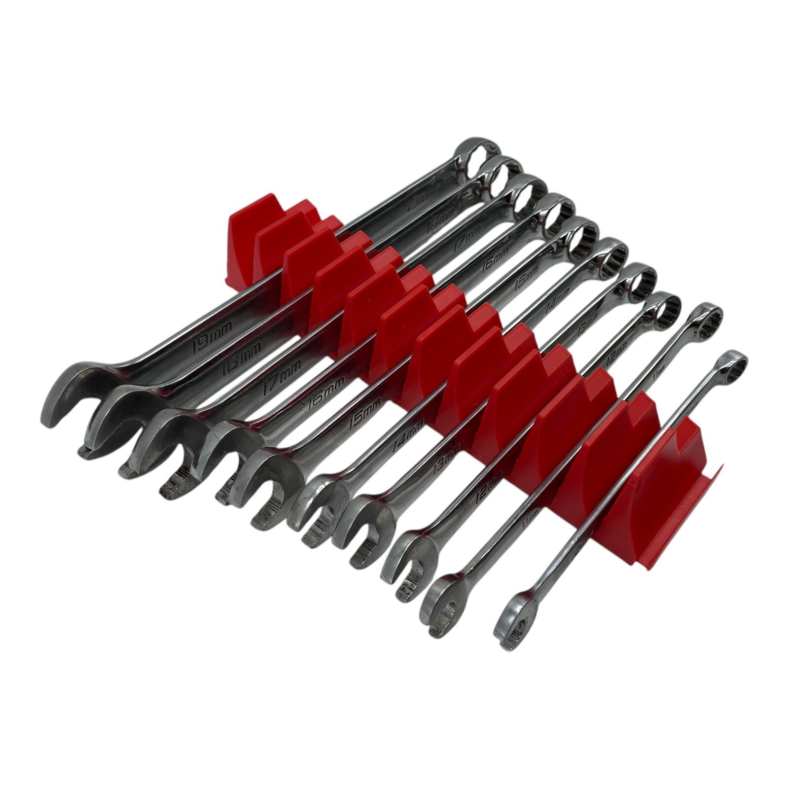 Plastic Wrench Organizer Set Tool Box Storage Magnetic Drawer Attachment Red