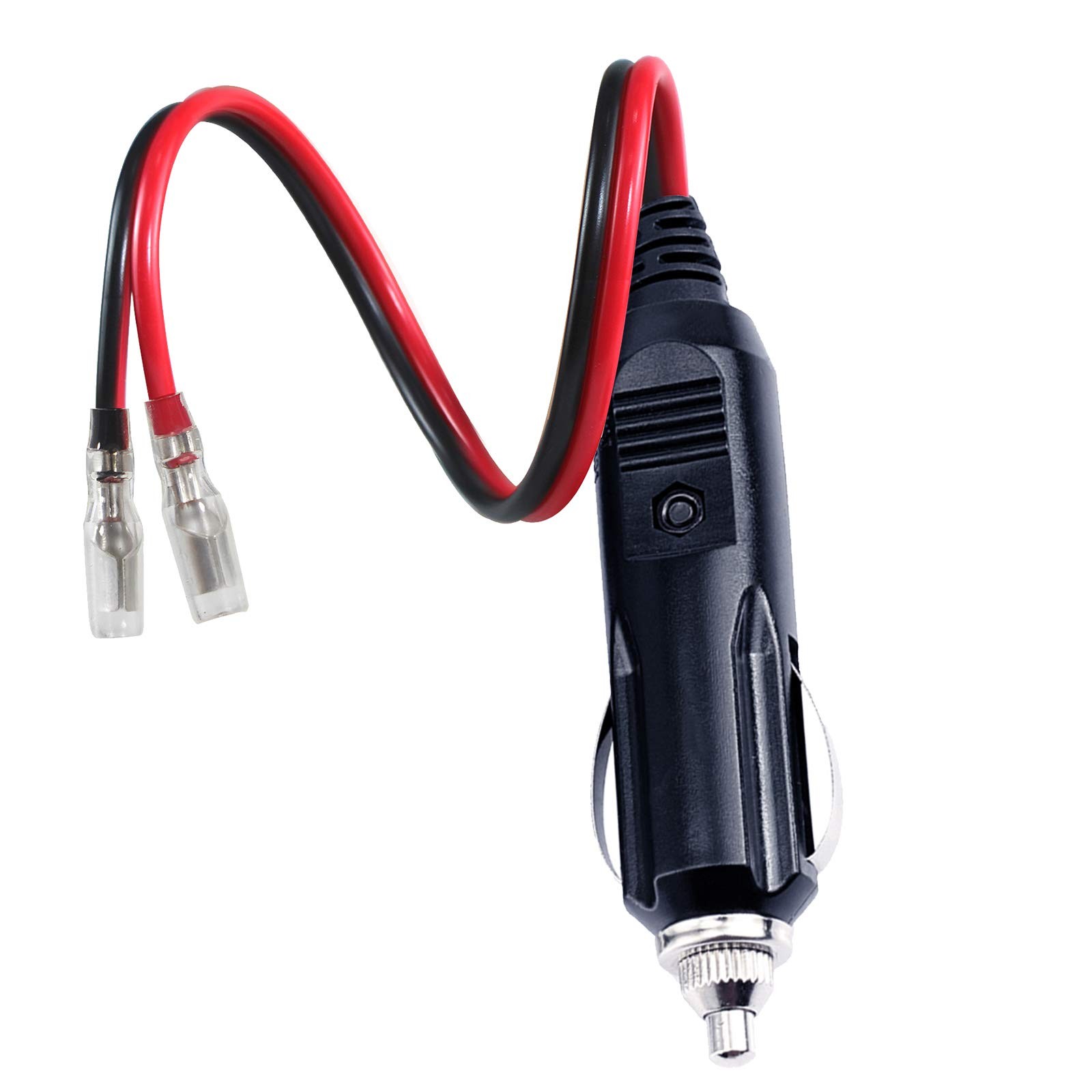 [1PACK] 12Volt Replacement Cigarette Lighter Male Plug with 1PACK, Black