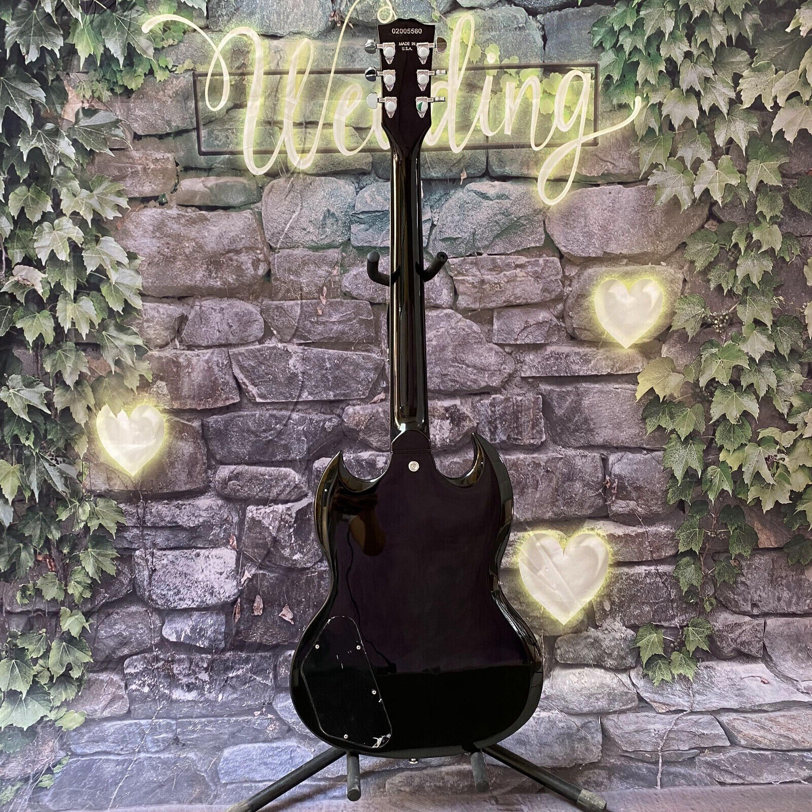 Custom Shop Tony Iommi model S G Black Electric Guitar 24 frets fast shipping