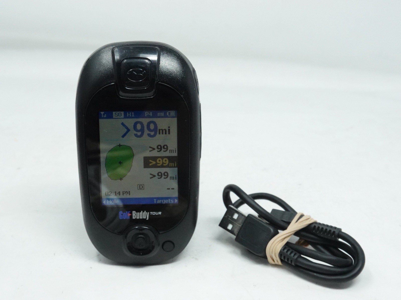 Golf Buddy Pro Tour Compact GPS Range Finder DSC-GB200 with USB Charger