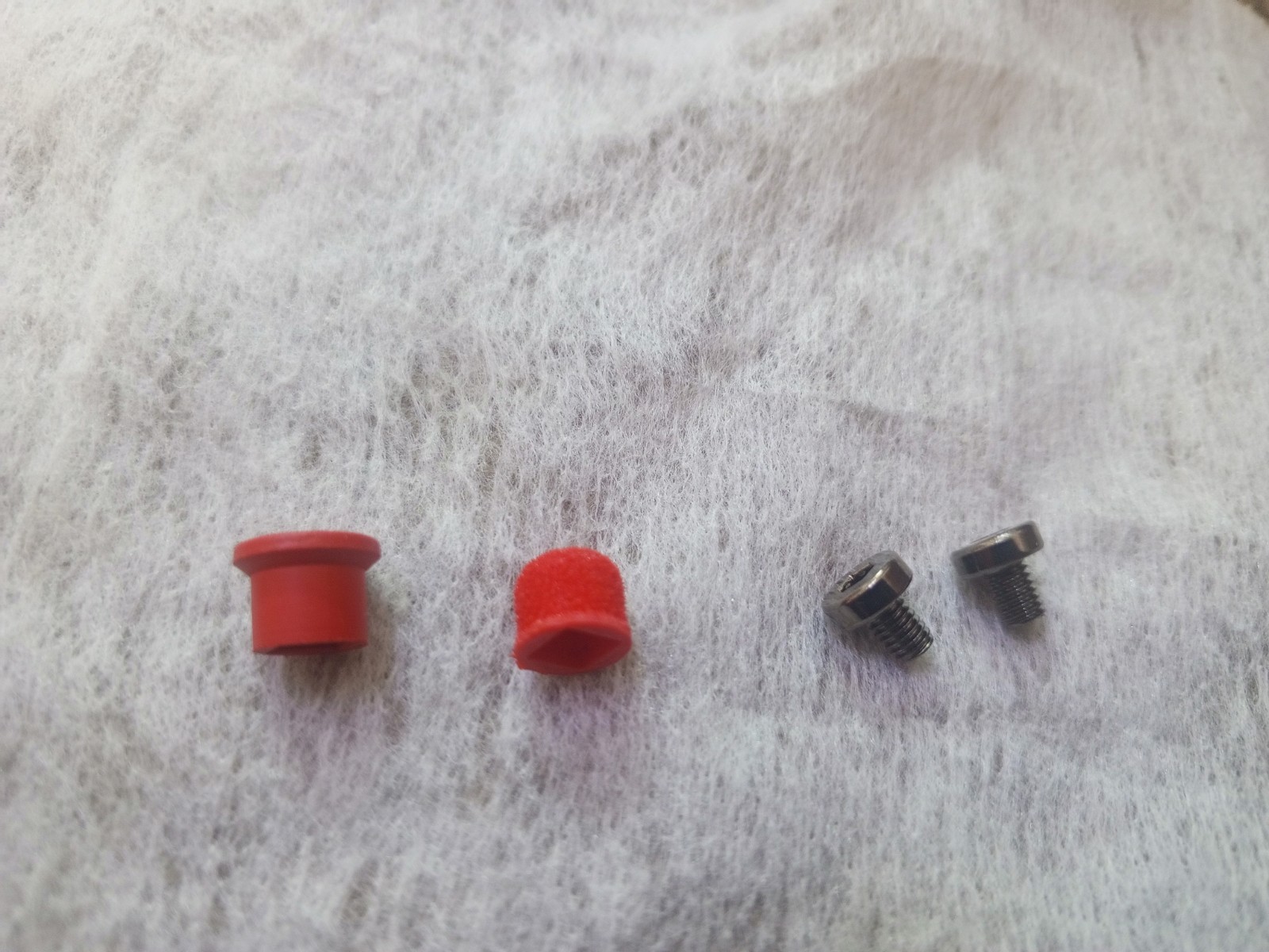 Genuine Vintage IBM ThinkPad TrackPoint Cap Lot - Original Red Rubber Mouse...