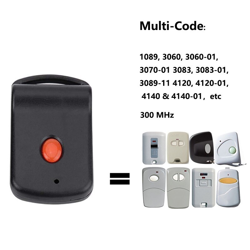 4x 3089 Multi-Code multicode 308911 linear mcs308911 300mhz remote black