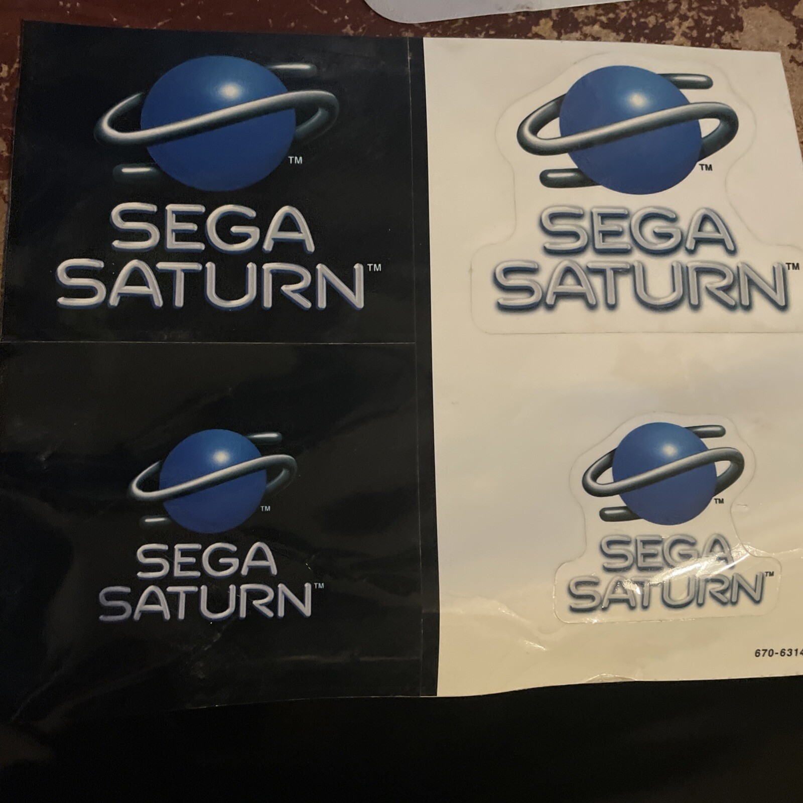 Original Manufacturer SEGA Saturn Collectable Stickers