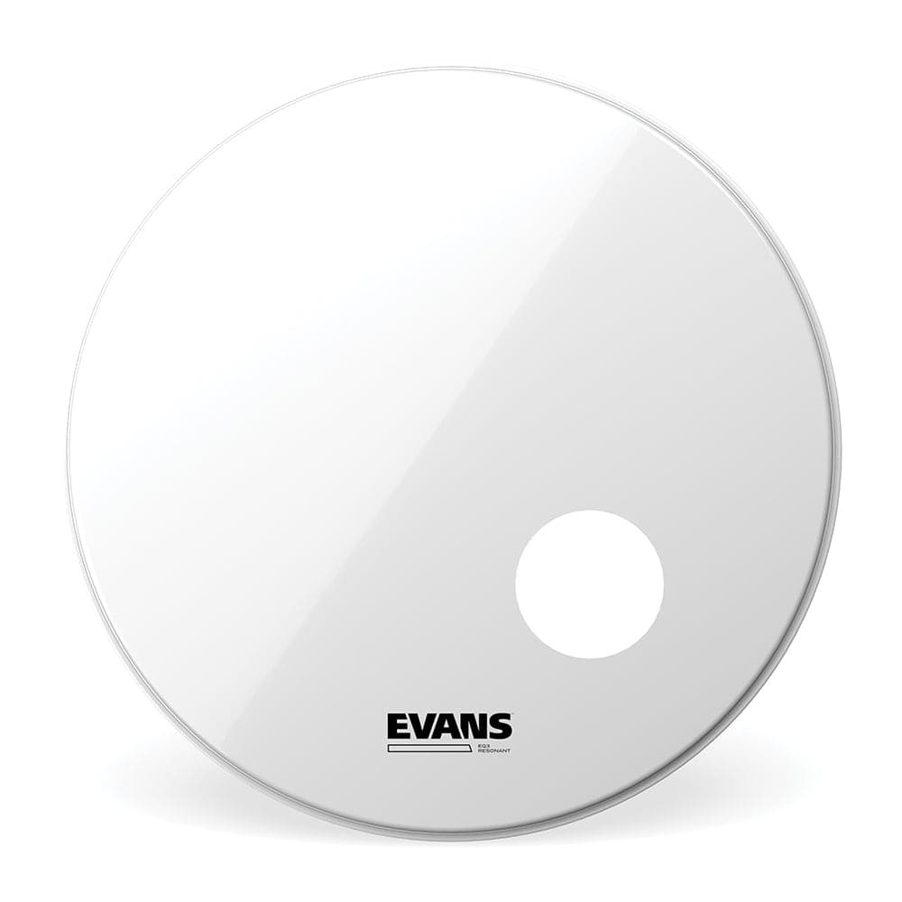 Evans EQ3 Smooth White Resonant Bass Drumhead 18" Ported