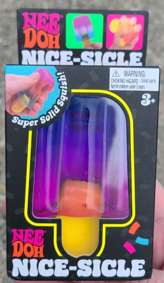 NEE DOH Nice-Sicle Purple Squishy Toy. Brand New, FAST SHIP!!