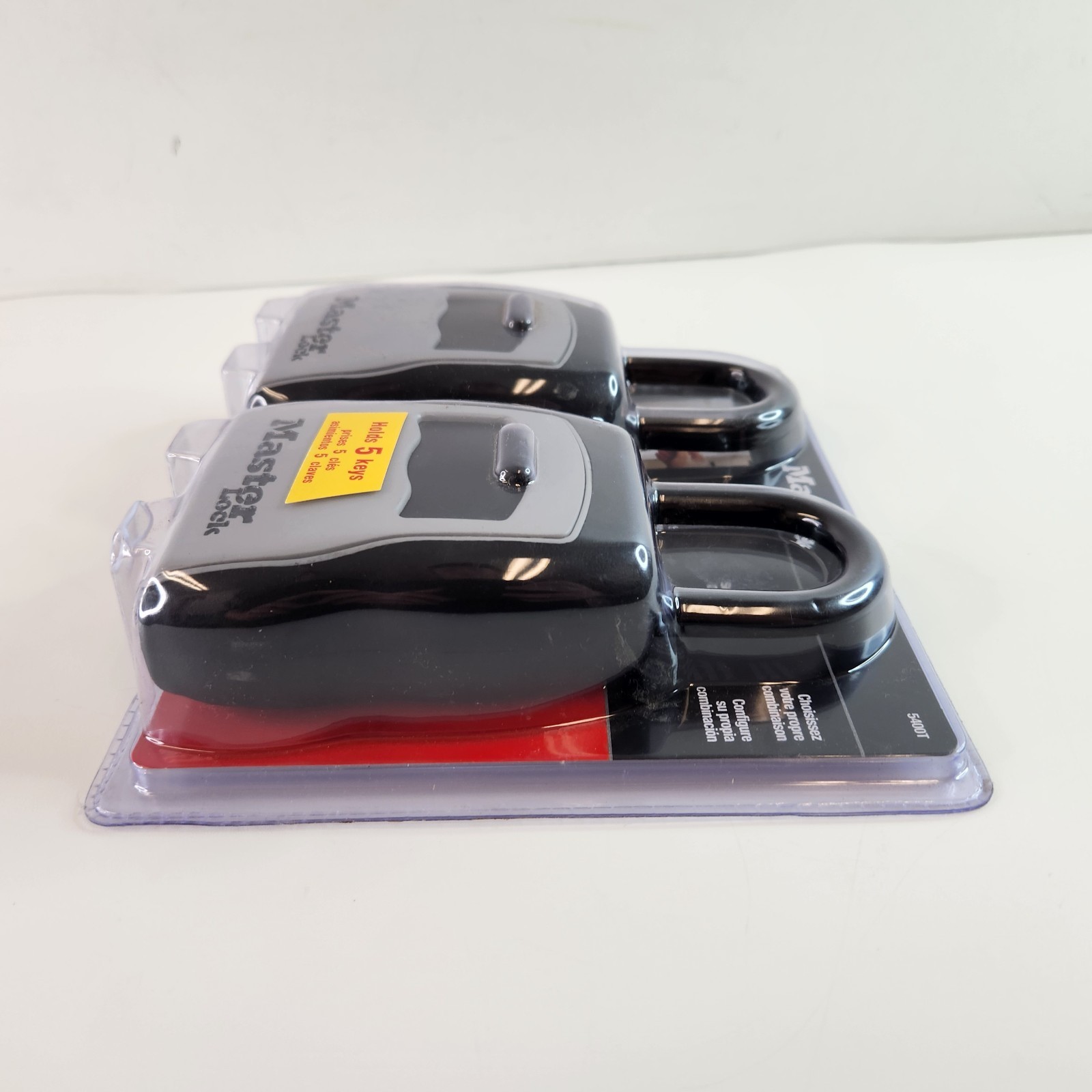 Master Lock 5400T Portable Lock Box 2-Pack Holds 5 Keys NEW