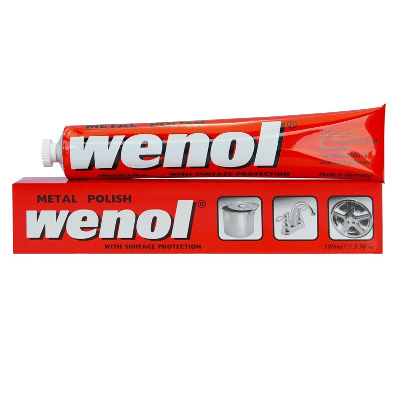 Wenol Metal Cleaner Polish with Surface Protection - 3.98 Fl. Oz. Tube [Red]