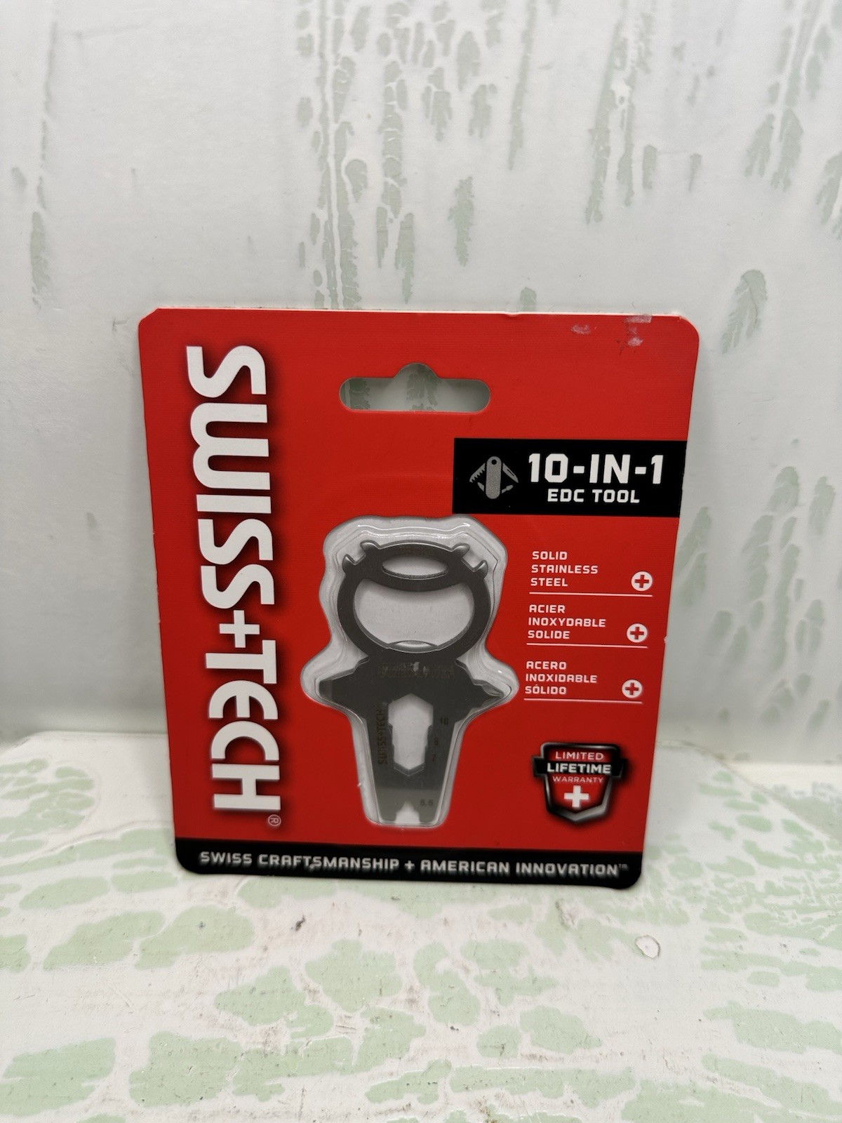 SWISS+TECH ST029011 10-in-1 Every Day Carry (EDC) Multi-Tool, Card Style New