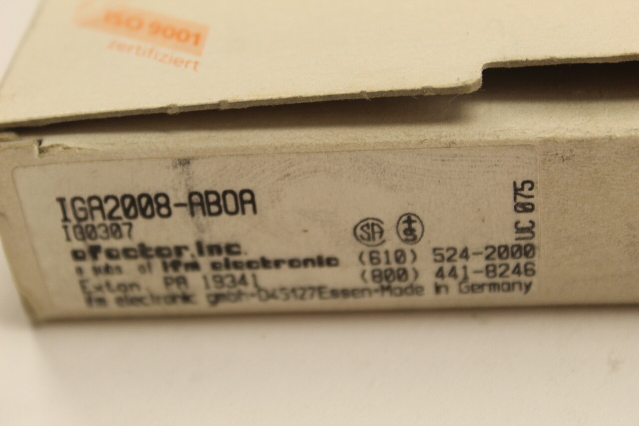 Efector Inc IGA2008-SBOA Sensor New In Box