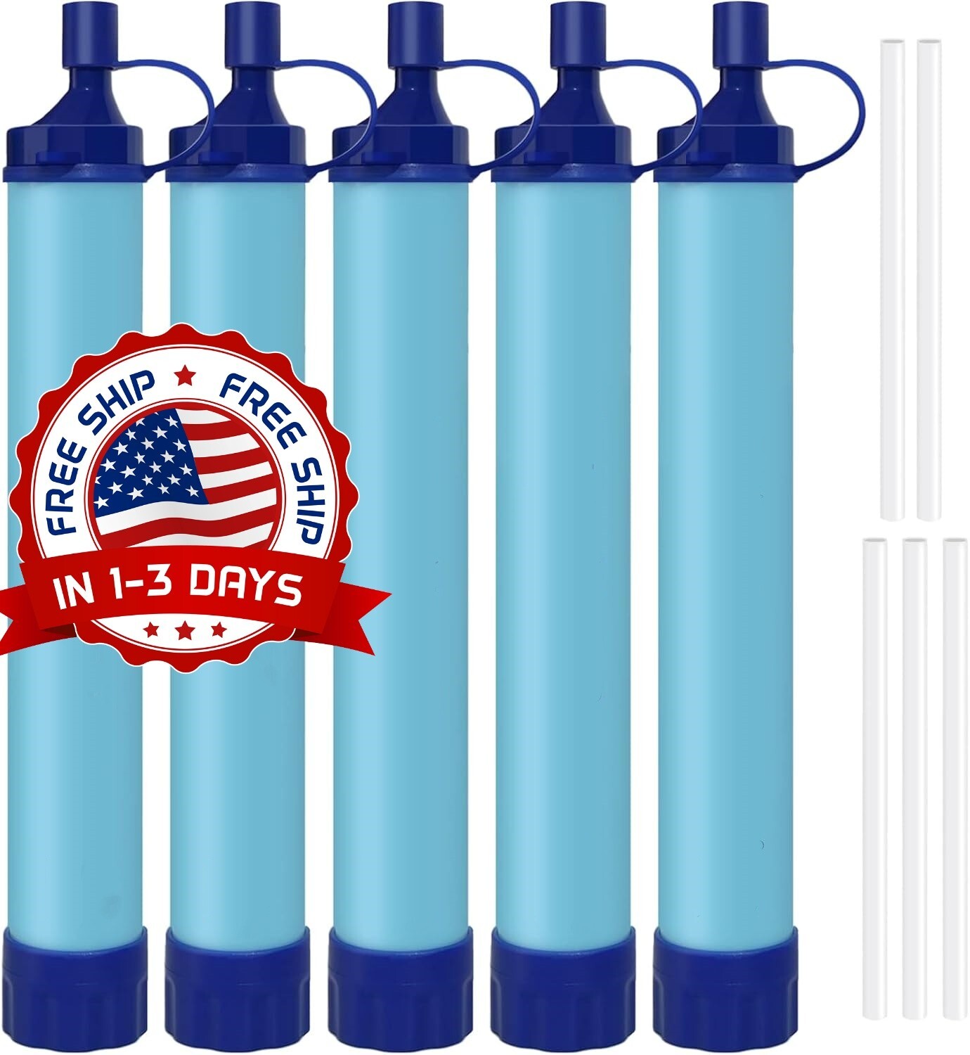 Soluciones de filtración de agua portátiles Equipo táctico para acampar US NUEVO