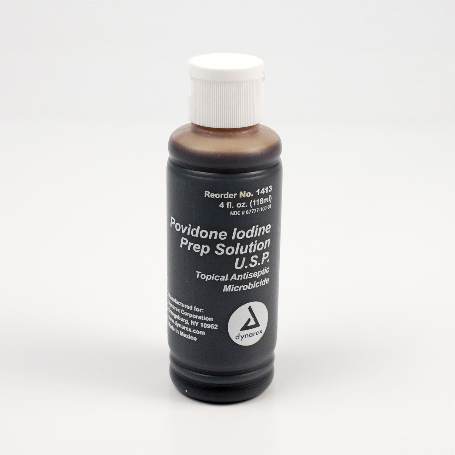 FDA Povidone Iodine Preparation, First Aid Antiseptic Solution – 4 oz, # 1413 &
