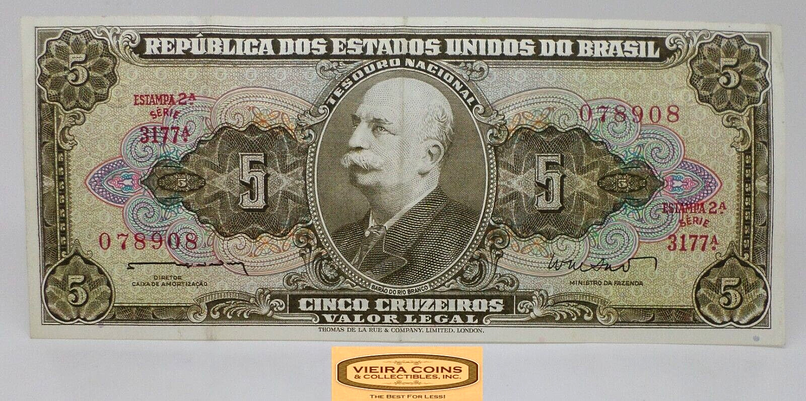(ND) Brazil Cinco Cruzeiros -  #P28960NQ